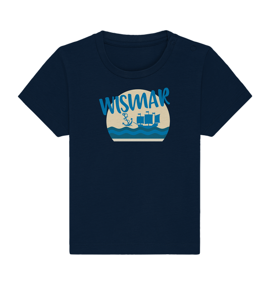 Wismar Anker Kogge blau - Baby Organic Shirt
