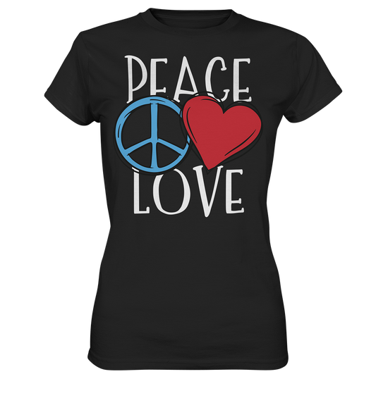 Peace Love - Ladies Premium Shirt