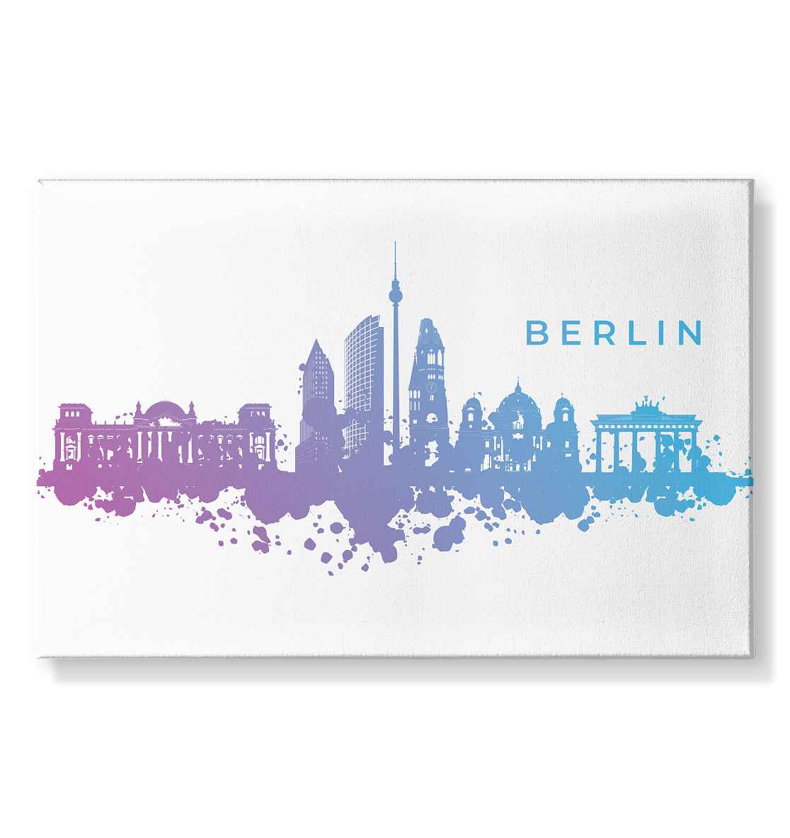 Berlin Skyline - Leinwand 60x40cm