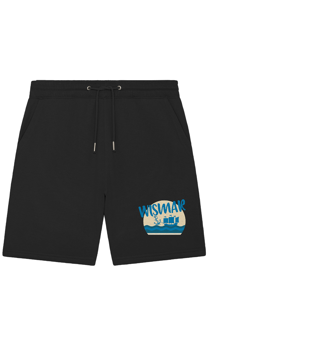 Wismar Anker Kogge blau - Organic Jogger Shorts