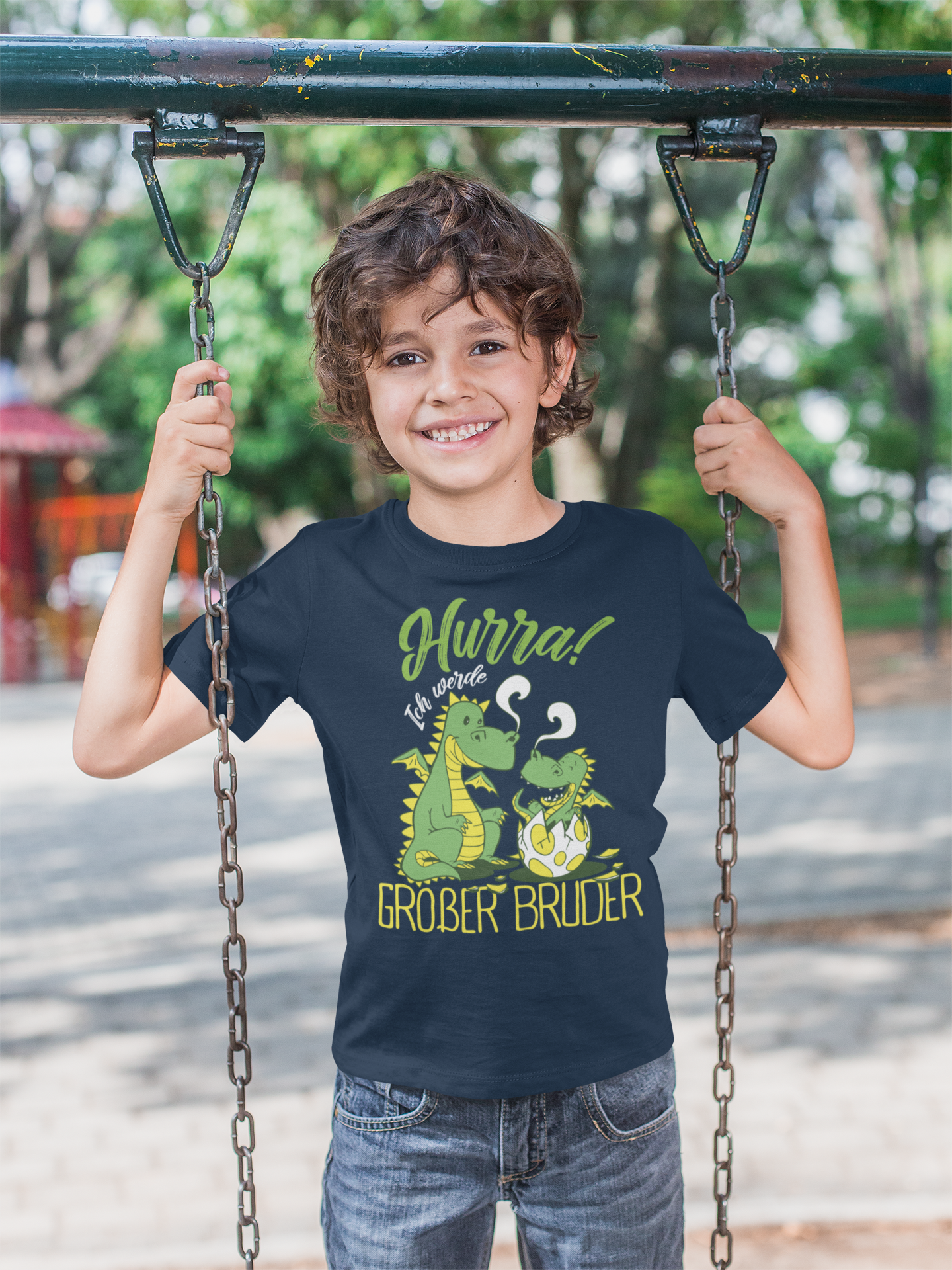 T-Shirt Motiv Hurra Großer Bruder - Kids Premium